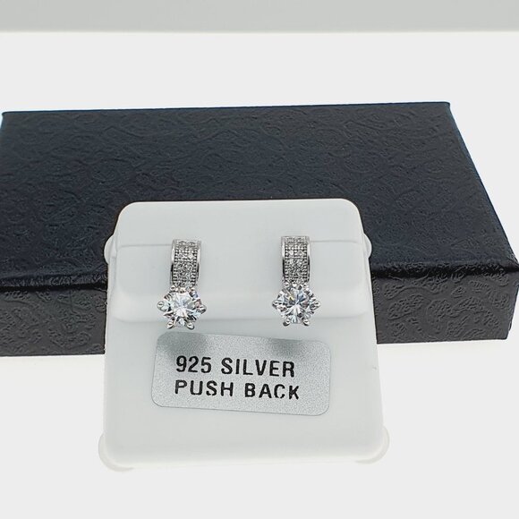 "925 sterling silver luxury CZ earrings for women/girls, Best for gift, RJUS2238 - Picture 9 of 11